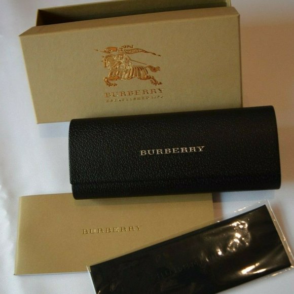 Burberry Accessories - BURBERRY Leather Sunglass Eyeglass Hard Case - Deep